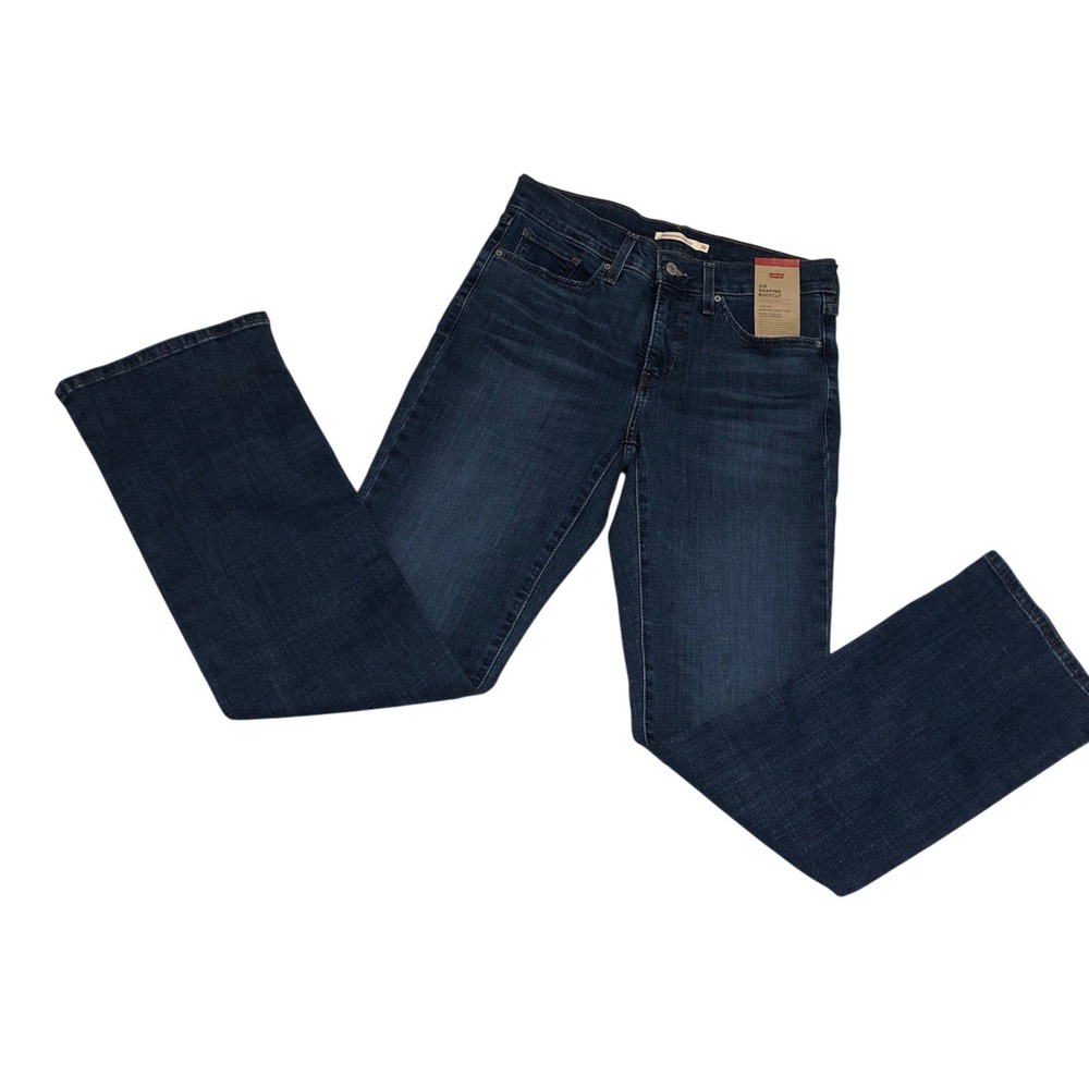 Levis 315 Shaping Bootcut Jeans Womens W29 L32 Dark Indigo Stellar Stretch New